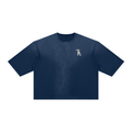 Heron Statement Sunfade Tee by THIRSTY-A in Navy Blue, front view.