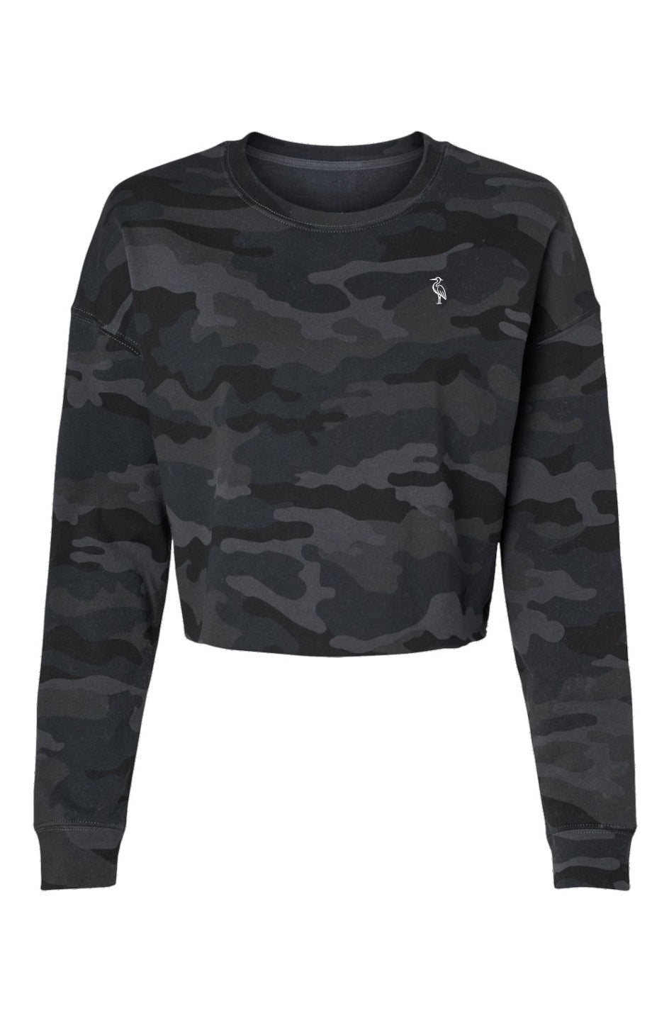 Dune + Tide | Lightweight Camo Crop Crewneck