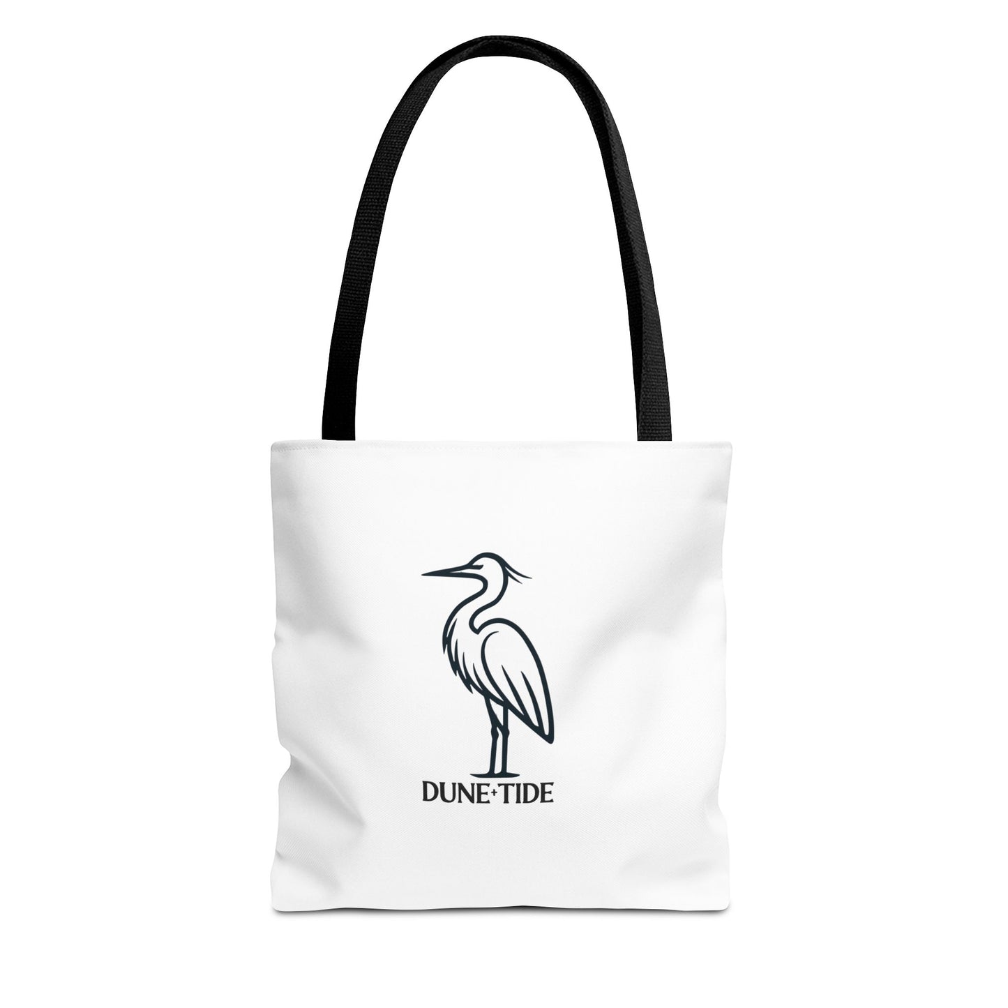 Dune Tide Heron Tote Bag — Coastal Canvas Tote