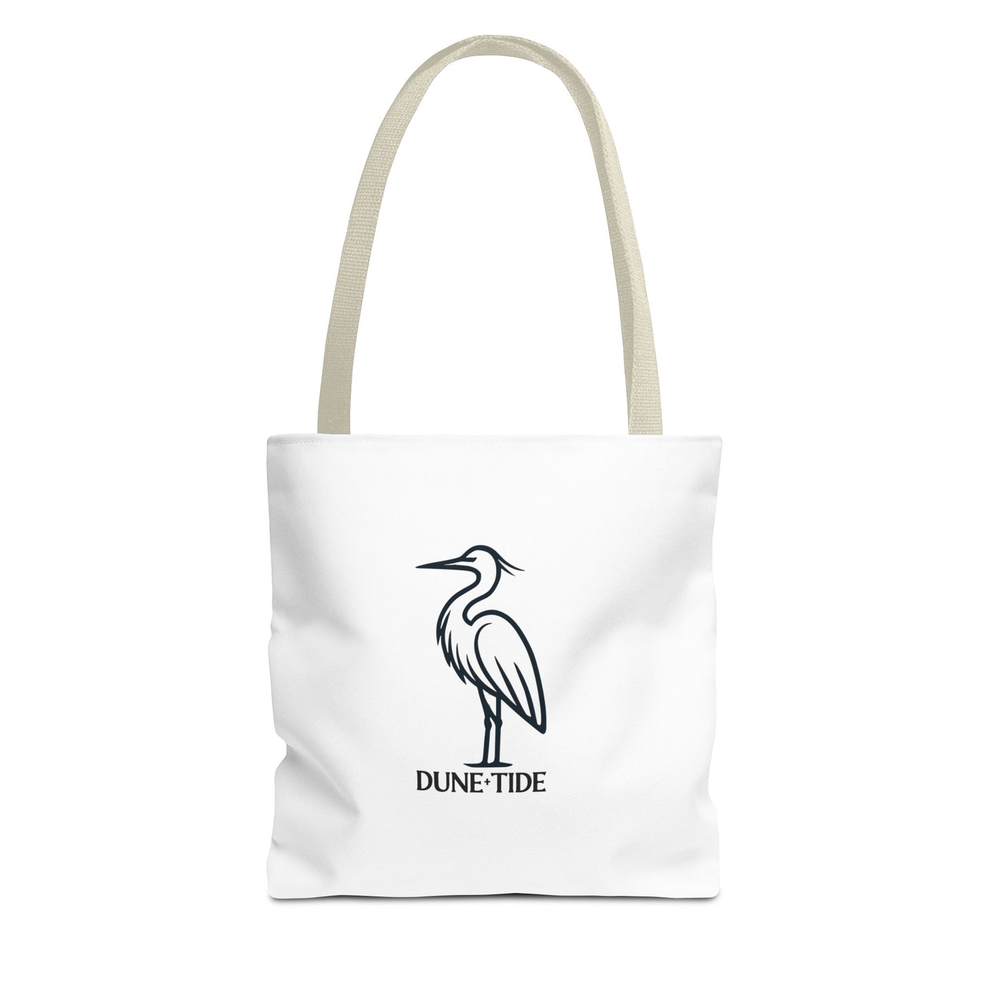 Dune Tide Heron Tote Bag — Coastal Canvas Tote